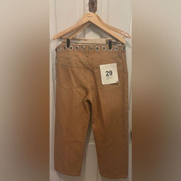Re/Done High Rise Loose Crop Jeans Size 29 - Picture 1 of 10